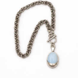 Cadena hecha a mano con Piedra de la Luna