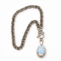 Cadena hecha a mano con Piedra de la Luna